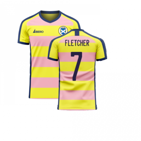 Scotland 2023-2024 Away Concept Football Kit (Libero) (Fletcher 7) - Little Boys