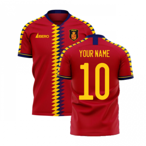 Spain 2025-2026 Home Concept Football Kit (Libero) (Your Name)