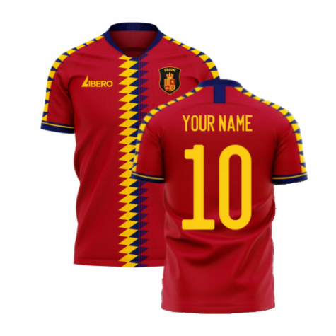 Spain 2024-2025 Home Concept Football Kit (Libero) (Your Name)