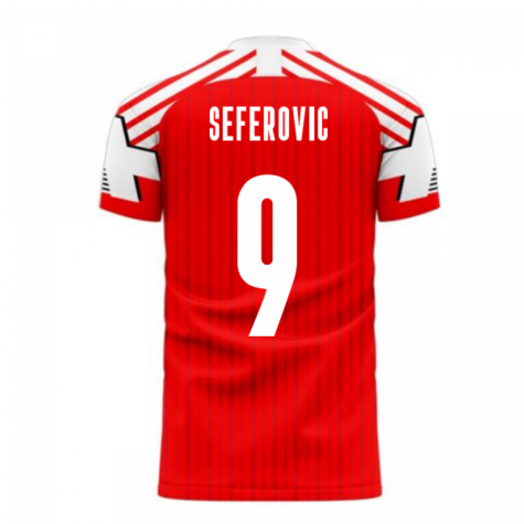Switzerland 2025-2026 Retro Concept Football Kit (Libero) (SEFEROVIC 9)