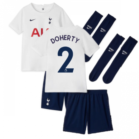 Tottenham 2021-2022 Little Boys Home Mini Kit (DOHERTY 2)