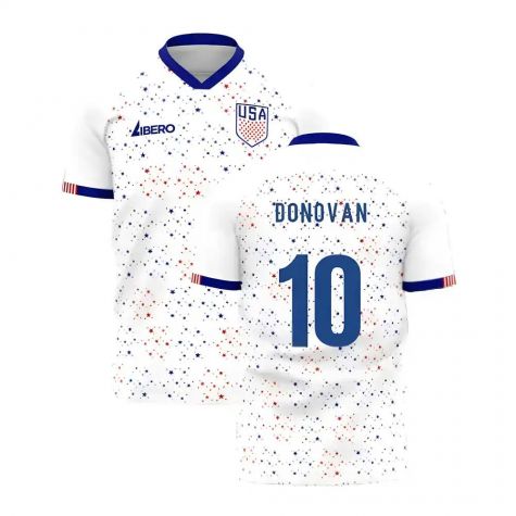 United States 2023-2024 Home Concept Football Kit (Libero) (DONOVAN 10)