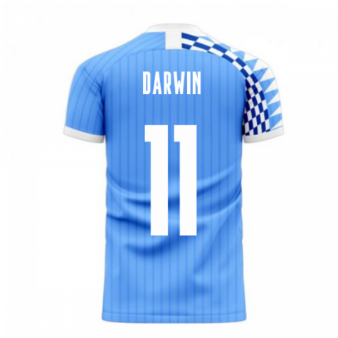 Uruguay 2025-2026 Home Concept Football Kit (Libero) (DARWIN 11)