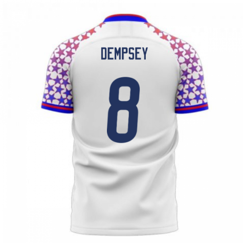 USA 2024-2025 Home Concept Football Kit (Libero) (DEMPSEY 8)