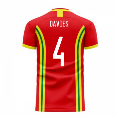 Wales 2023-2024 Home Concept Football Kit (Libero) (DAVIES 4)