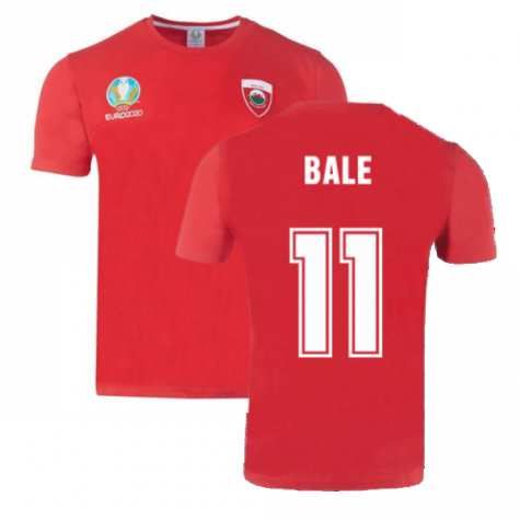 Wales 2021 Polyester T-Shirt (Red) (BALE 11)