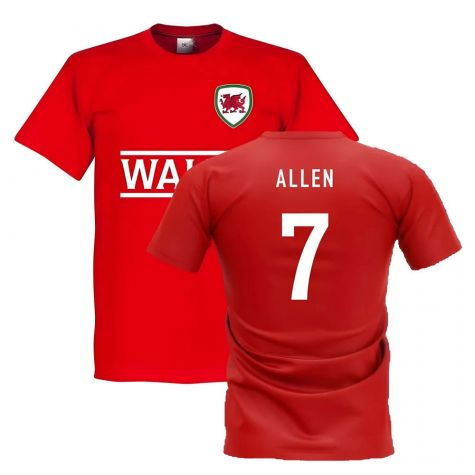 Wales Team T-Shirt - Red (ALLEN 7)