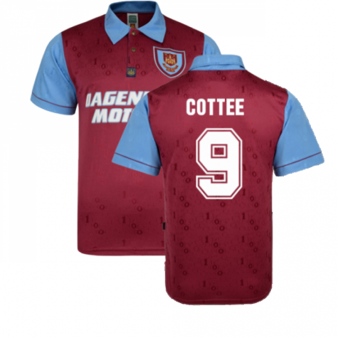 West Ham 1995-1996 Home Retro Shirt (Cottee 9)