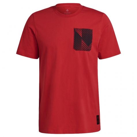 Man Utd 2021-2022 STR Graphic Tee (Red)