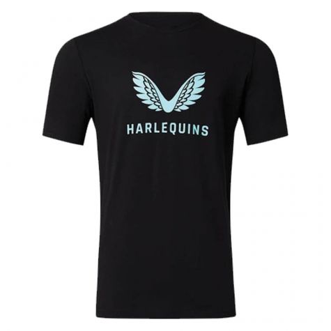 2022-2023 Harlequins Logo Tee (Black)