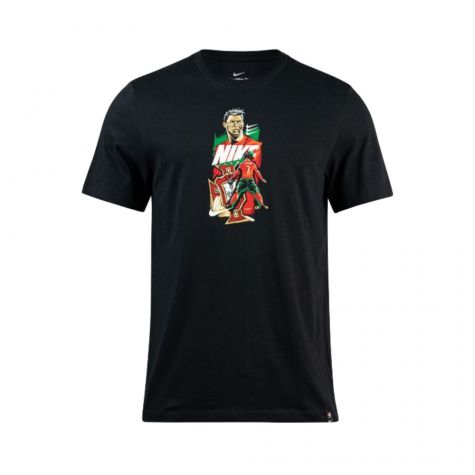 2022-2023 Portugal Ronaldo Player Tee (Black)