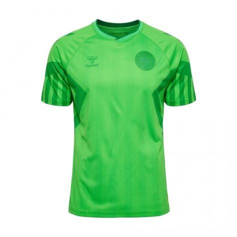 2022-2023 Denmark Home Goalkeeper Shirt (Green) - Kids