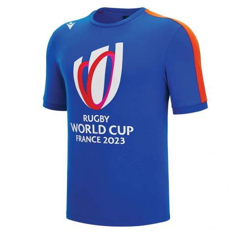 Macron RWC 2023 Rugby World Cup Cotton Tee (Blue)