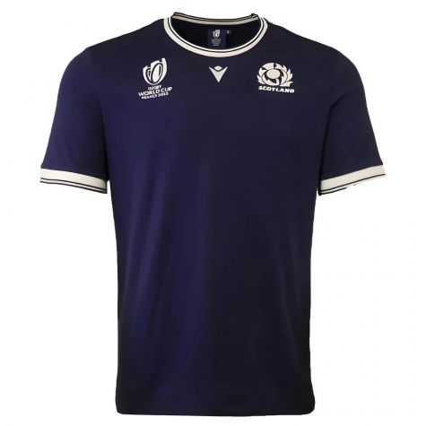 Scotland Mens RWC 2023 Cotton T-Shirt - Navy