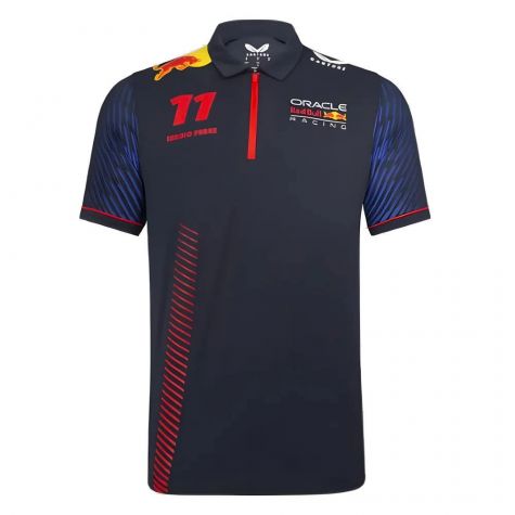 2023 Red Bull Racing Sergio Perez Mens Polo Shirt (Navy)