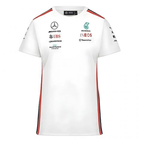 2023 Mercedes-AMG Team Driver Tee (White) - Ladies