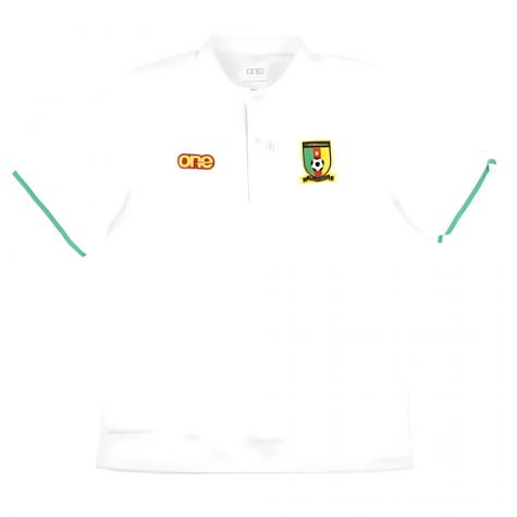 2023-2024 Cameroon Mens Polo Shirt (White)