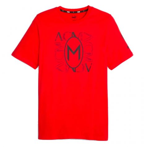 2023-2024 AC Milan FtblCore Graphic Tee (Red)