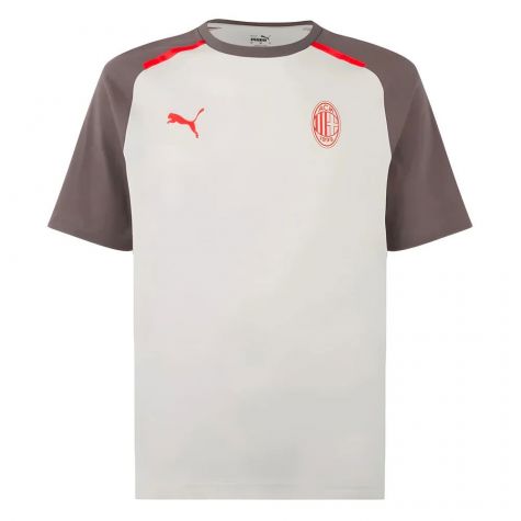 2023-2024 AC Milan Casuals Tee (Light Grey)