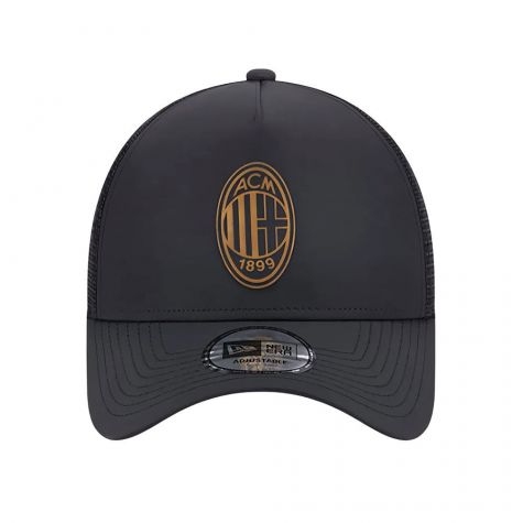 2023-2024 AC Milan Black Gold A Frame Trucker Cap