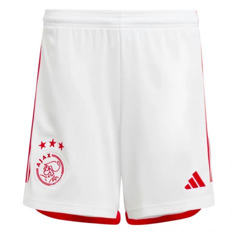 2023-2024 Ajax Home Shorts (White) - Kids