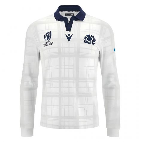 Scotland 2023 RWC Long Sleeve Away Cotton Shirt