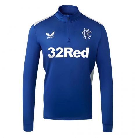 2023-2024 Rangers Coaches Matchday Half Zip Midlayer (Blue)