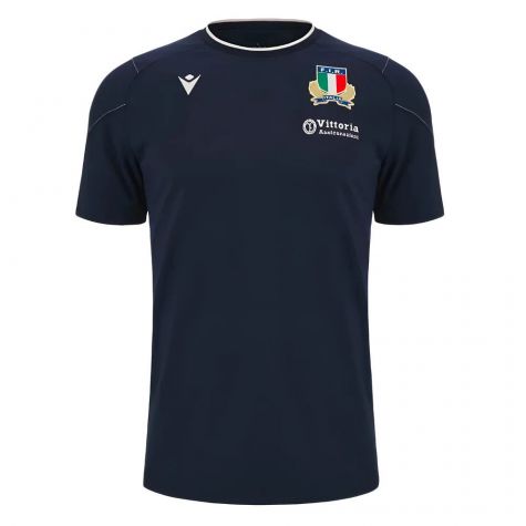2023-2024 Italy Rugby Travel Player Shirt (Navy)