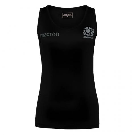 2023-2024 Scotland Rugby Training Singlet (Black) - Ladies