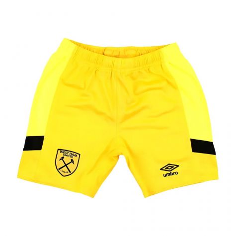2023-2024 West Ham Goalkeeper Change Shorts (Yellow) - Kids