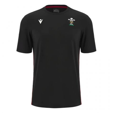 2023-2024 Wales Rugby Travel Cotton Shirt (Black)