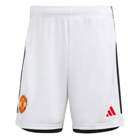 2023-2024 Man Utd Home Shorts (White)