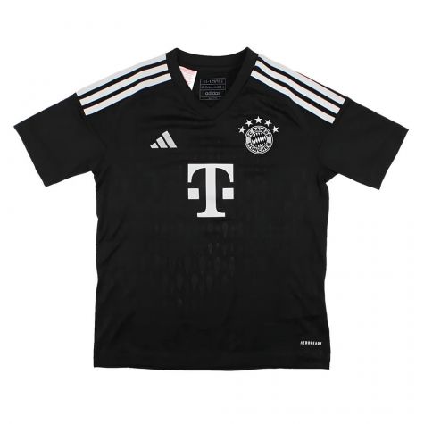 2023-2024 Bayern Munich Goalkeeper Shirt (Black) - Kids