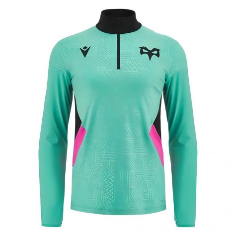2023-2024 Ospreys Rugby Training 1/4 Zip LS Top (Mint)