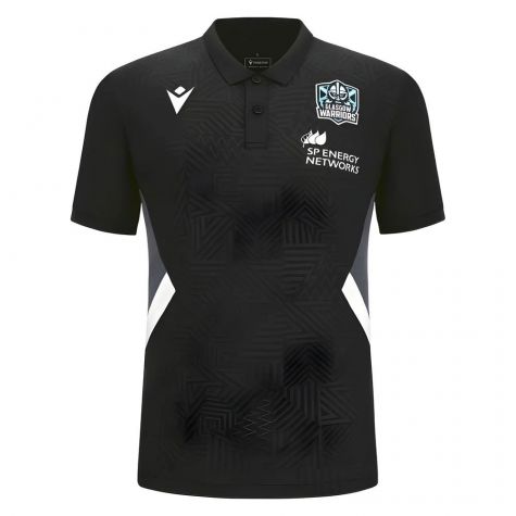 2023-2024 Glasgow Warriors Travel Player Polo Shirt (Black)