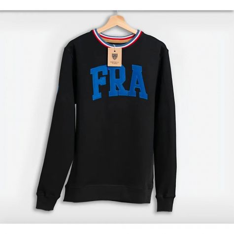 France Retro Football Sweatshirt (Black)