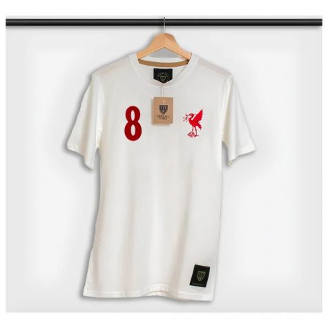 Steven Gerrard The Bird White 8 Retro Shirt