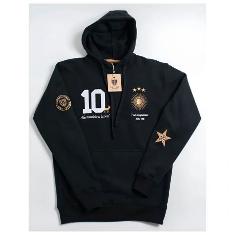 Argentina Messi Hoodie El Sol GOAT (Black)