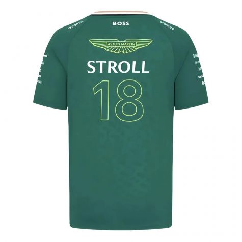2024 Aston Martin Lance Stroll Team Tee (Green) - Kids