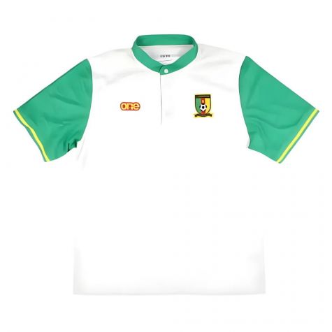 2023-2024 Cameroon ClubMan Polo Shirt (White/Green)