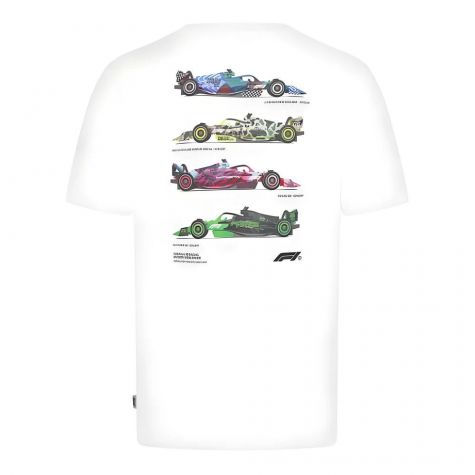 2024 Formula 1 F1 FW Car Graphic T-Shirt (White)