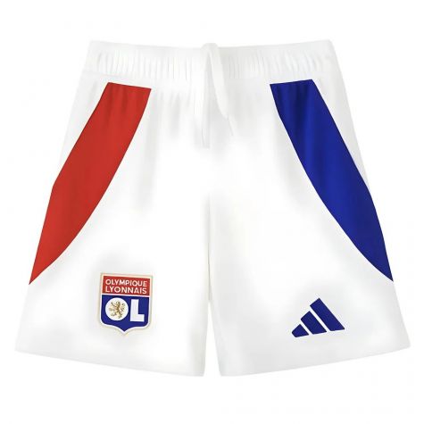 2024-2025 Olympique Lyon Home Shorts (White) - Kids