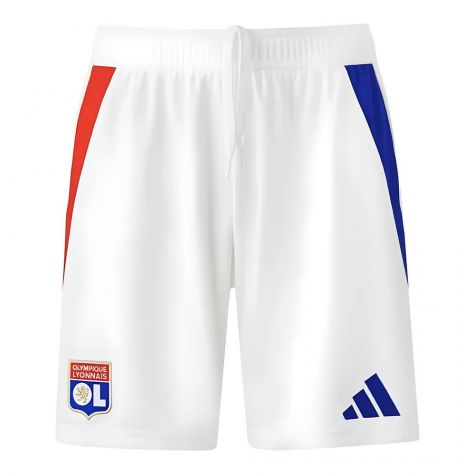 2024-2025 Olympique Lyon Home Shorts (White)