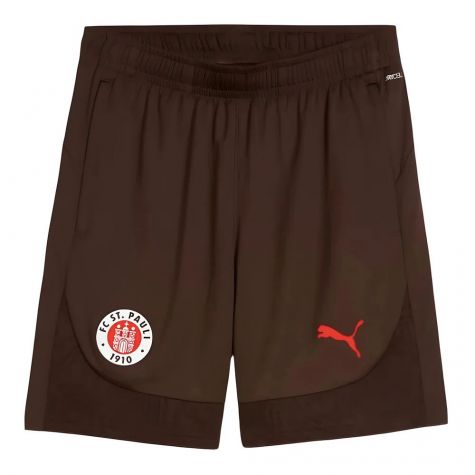 2024-2025 St Pauli Training Shorts (Dark Chocolate)