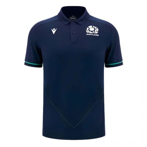 2024-2025 Scotland Rugby RGB Fit Travel Poly Polo Shirt (Navy)