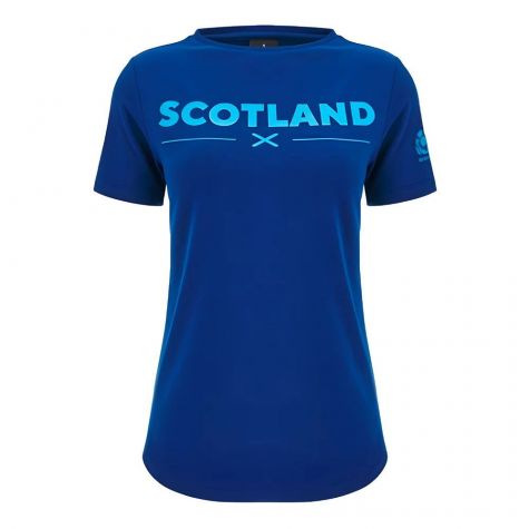 2024-2025 Scotland Rugby Leisure Cotton T-Shirt (Navy) - Womens