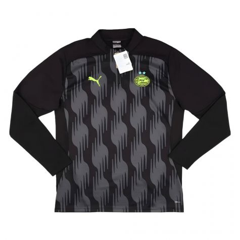 2024-2025 PSV Eindhoven Prematch 1/4 Zip Top (Black)