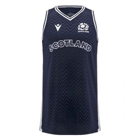 2024-2025 Scotland Rugby Basketball Singlet (Navy) - Kids