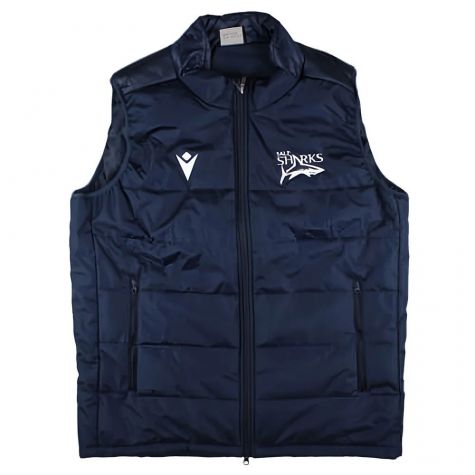 2024-2025 Sale Sharks Padded Gilet (Navy)