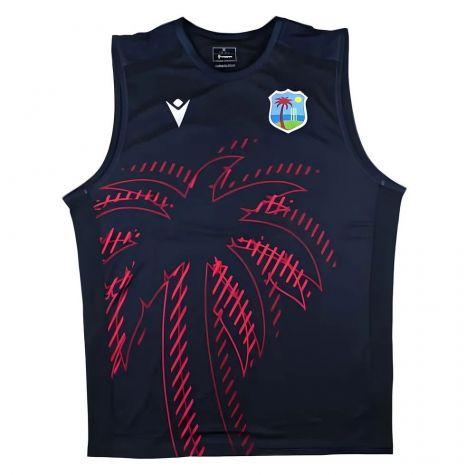 2025 West Indies Cricket Sleeveless Training Jersey (Navy)